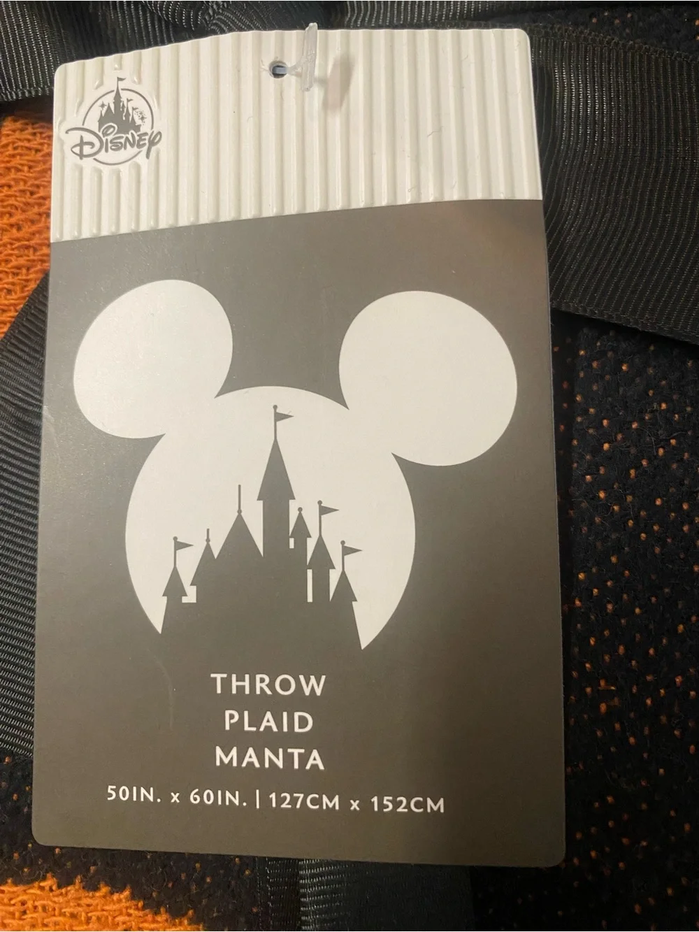 🎃 Disney Mickey Mouse Halloween Pumpkin Woven Throw Blanket